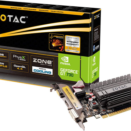 Shop ZOTAC GeForce GT 730 2GB ZONE Editionwith GeForce Experience Zotac in Mauritius 