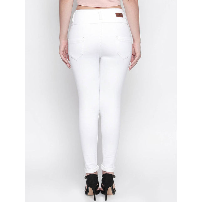 Shop White Slim Fit Jeans High Star in Mauritius 