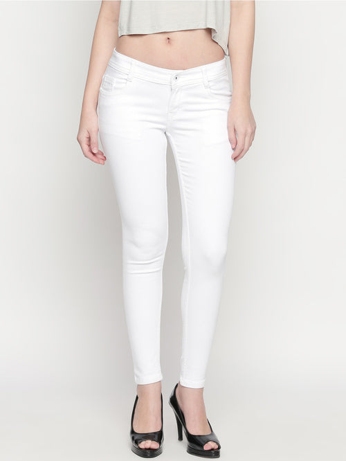 Shop White Slim Fit Jeans High Star in Mauritius 