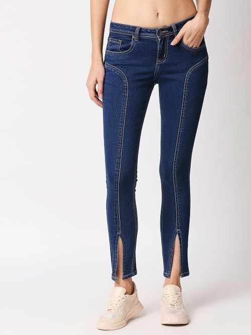 Shop Blue Slim Fit Jeans High Star in Mauritius 