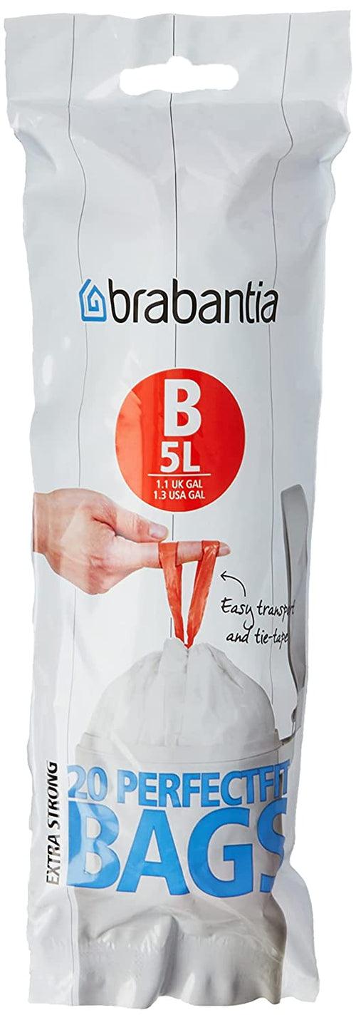 BRABANTIA 5L PerfectFit Bags, Code B, 20 Bags - 311741 - Mycart.mu in Mauritius at best price
