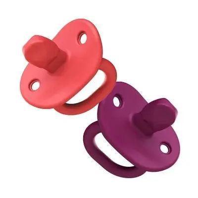 BOON Jewl Silicone Pacifier 2 pk - Pink 3m+ - Mycart.mu in Mauritius at best price