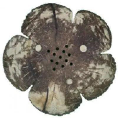 COCONUT SHELL SOAP DISH ISLAND FLOWER-2 - Mycart.mu in Mauritius at best price