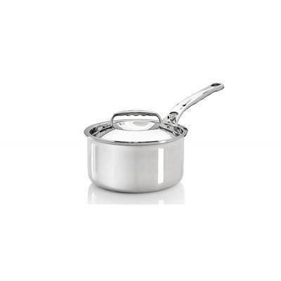 DE BUYER AFFINITY Stainless Steel Saucepan with Cast Handle and Lid 20cm - Mycart.mu in Mauritius at best price