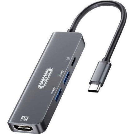 Go Des GD-6828 Type-C To Hdtv 4 In 1 Converter Adapter - Mycart.mu in Mauritius at best price