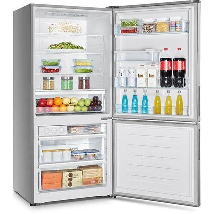 HISENSE 458L Inox Bottom Freezer with Water Dispenser - Mycart.mu in Mauritius at best price