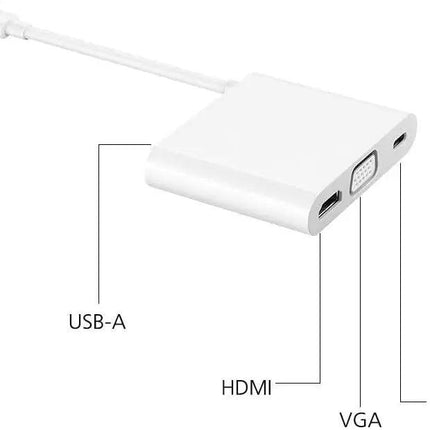 Huawei Matedock 2 AD11 HDMI/VGI/USB-C Adapter - White - Mycart.mu in Mauritius at best price