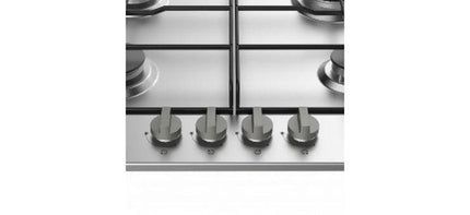 INDESIT 60cm Built-In Gas Hob Inox with 4 Burners and Enamel Support - Mycart.mu in Mauritius at best price