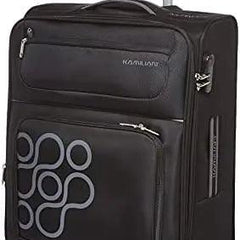 Kamiliant by American Tourister Koti Softside Spinner Luggage 55cm with 3 digit Number Lock - Black - Mycart.mu in Mauritius at best price