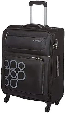Kamiliant by American Tourister Koti Softside Spinner Luggage 55cm with 3 digit Number Lock - Black - Mycart.mu in Mauritius at best price