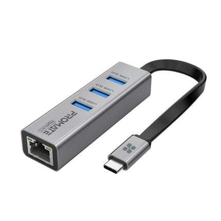Multi-Port USB-C Hub with Ethernet Adapter (USB 3.0 Ports, 5Gbps Sync, 1000Mbps Ethernet as icons) - Mycart.mu in Mauritius at best price