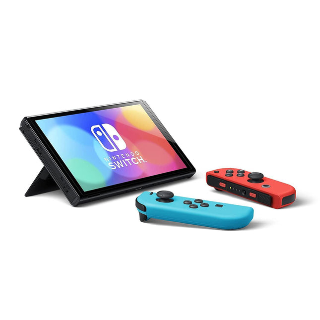 Nintendo Switch – OLED Neon Red & Neon Blue Joy-Con - Mycart.mu in Mauritius at best price