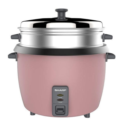 SHARP 1.8L Rice Cooker with Steamer & Coated Inner Pot Pink - Mycart.mu in Mauritius at best price