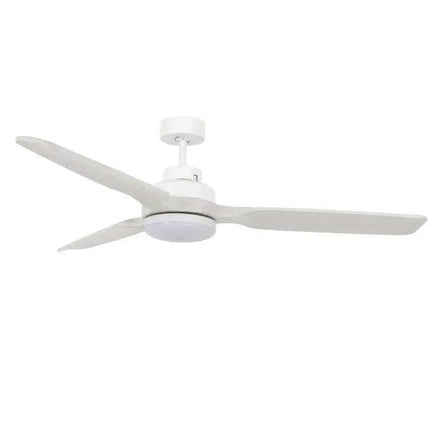 Shoalhaven 142cm 3 Blade Fan and LED Light in White/Whitewash - Mycart.mu in Mauritius at best price