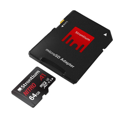 STRONTIUM Nitro A1 microSD Card 100MB/s with Adapter - Mycart.mu in Mauritius at best price